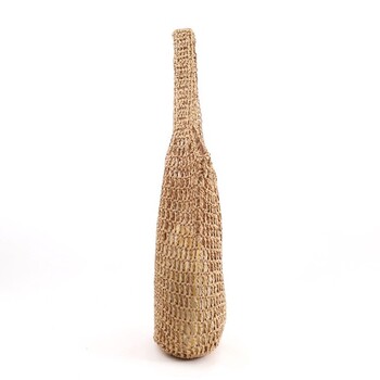 透かし編み刺繍入カゴバッグ A4対応　COOCO クーコ SMILEY 送料無料 即日発送-10