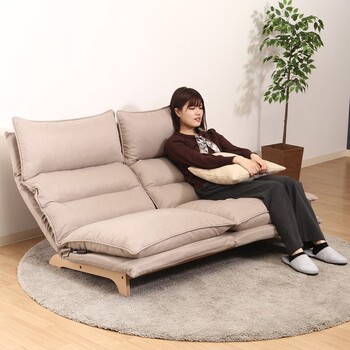 ソファー ダブルクッション座椅子 フィット2 2P 2色展開 送料無料-11