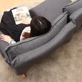 ソファー ダブルクッション座椅子 フィット2 2P 2色展開 送料無料-4