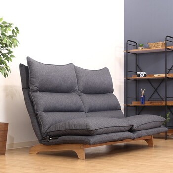 ソファー ダブルクッション座椅子 フィット2 2P 2色展開 送料無料-7