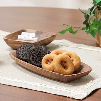 アカシア レクタングルトレー 6個セット 送料無料-3