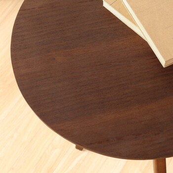 コーヒーテーブル Φ40cm ナチュラル ブラウン 送料無料-13