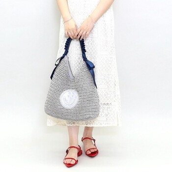 フリルハンドルxパール刺繍ワンショルダーバッグ サマーバッグ 2026新作 COOCO SMILEY 送料無料-27