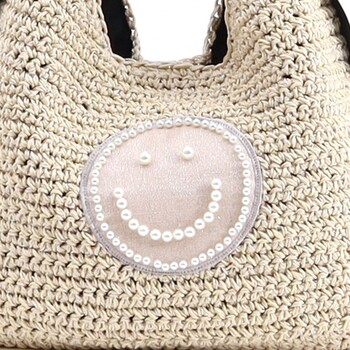フリルハンドルxパール刺繍ワンショルダーバッグ サマーバッグ 2026新作 COOCO SMILEY 送料無料-4