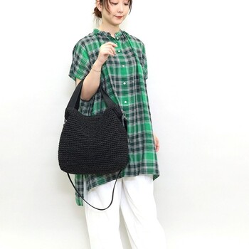 ペーパー2WAY カゴバッグ かごバッグ A4 A4収納可能 2026新作 COOCO 送料無料 即日発送-28