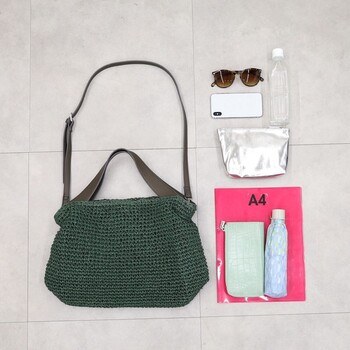 ペーパー2WAY カゴバッグ かごバッグ A4 A4収納可能 2026新作 COOCO 送料無料 即日発送-4