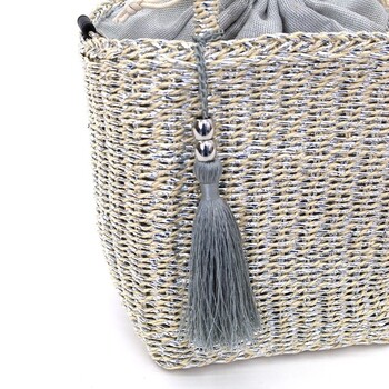 タッセル付メタリックフィルム 2WAY カゴバッグ かごバッグ ショルダー 2026新作 COOCO 送料無料 即日発送-17