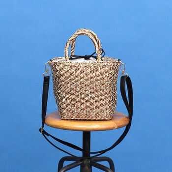 タッセル付メタリックフィルム 2WAY カゴバッグ かごバッグ ショルダー 2026新作 COOCO 送料無料 即日発送-21