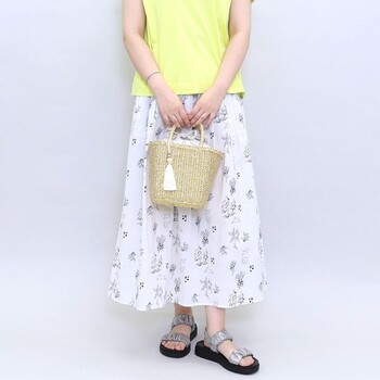 タッセル付メタリックフィルム 2WAY カゴバッグ かごバッグ ショルダー 2026新作 COOCO 送料無料 即日発送-23