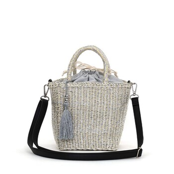 タッセル付メタリックフィルム 2WAY カゴバッグ かごバッグ ショルダー 2026新作 COOCO 送料無料 即日発送-3