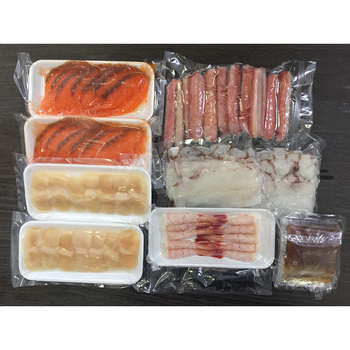 北海道 海鮮しゃぶしゃぶセット 生ずわいがに棒ポーション×1 たこスライス×2 生甘海老 尾付むき海老 10本×1 等8点 送料無料-1