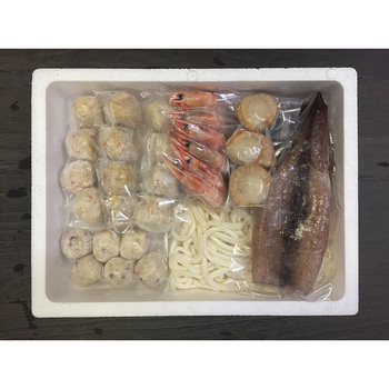 海鮮つみれ鍋 かに入つみれ×4個 えび入つみれ×4個 とりごぼうつみれ×4個 たこ入つみれ×6個 ボイル海老等29点 送料無料-2
