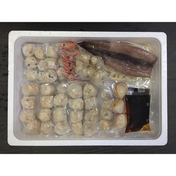 海鮮つみれ鍋 かに入つみれ×8個 えび入つみれ×8個 とりごぼうつみれ×8個 たこ入つみれ×12個 ボイル海老等47点 送料無料-2