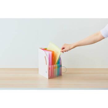 リヒトラブ ドキュメントボックス タテA5 スリム F7592 0 ×3個セット 送料無料-3