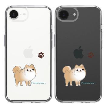 iPhone17e iPhone16e ケース クリア ポメラニアン 2 スマホケース 側面ソフト 背面ハード ハイブリッド  送料無料-1
