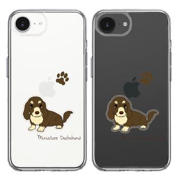 iPhone17e iPhone16e ケース クリア ダックスフント 1 スマホケース 側面ソフト 背面ハード ハイブリッド  送料無料-1