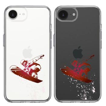 iPhone17e iPhone16e ケース クリア スノーボード 女子 スマホケース 側面ソフト 背面ハード ハイブリッド 送料無料-1