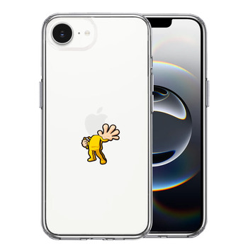 iPhone17e iPhone16e ケース クリア 映画パロディ 天才 格闘家 スマホケース 側面ソフト 背面ハード ハイブリッド  送料無料-0