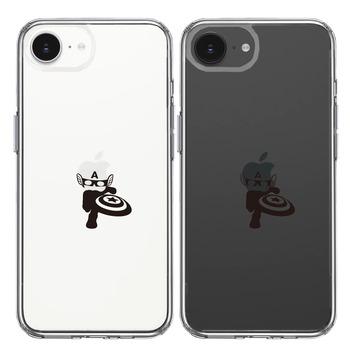 iPhone17e iPhone16e ケース クリア 映画パロディ アメリカン ヒーロー スマホケース 側面ソフト 背面ハード ハイブリッド  送料無料-1