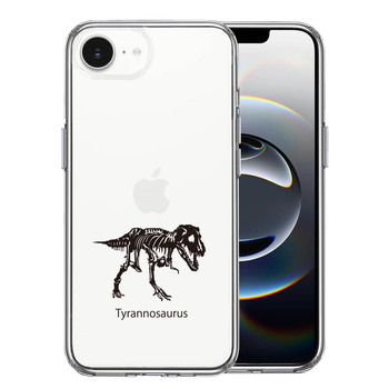iPhone17e iPhone16e ケース クリア ティラノサウルス スマホケース 側面ソフト 背面ハード ハイブリッド  送料無料-0