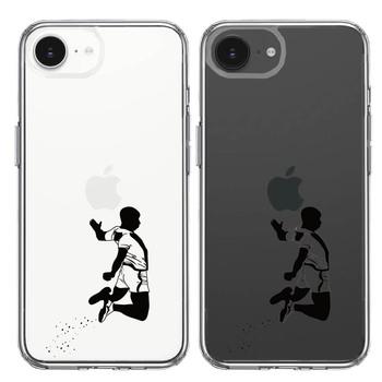 iPhone17e iPhone16e ケース クリア 走り幅跳び スマホケース 側面ソフト 背面ハード ハイブリッド 送料無料-1