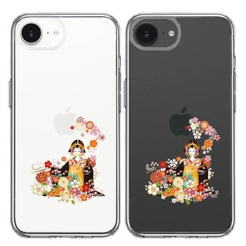 iPhone17e iPhone16e ケース クリア 花魁 2 スマホケース 側面ソフト 背面ハード ハイブリッド  送料無料-1