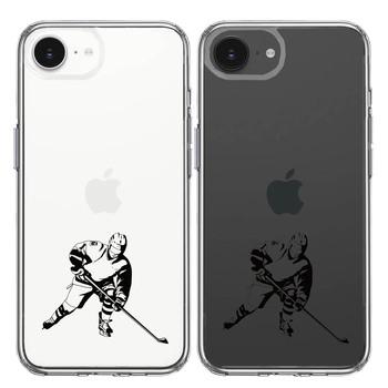 iPhone17e iPhone16e ケース クリア アイスホッケー２ スマホケース 側面ソフト 背面ハード ハイブリッド  送料無料-1