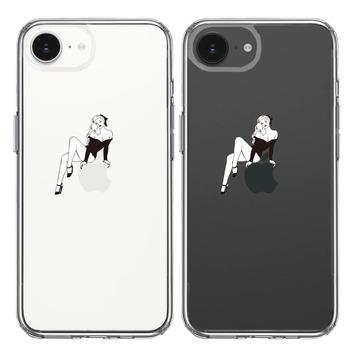 iPhone17e iPhone16e ケース クリア セクシーレディー 2 スマホケース 側面ソフト 背面ハード ハイブリッド  送料無料-1