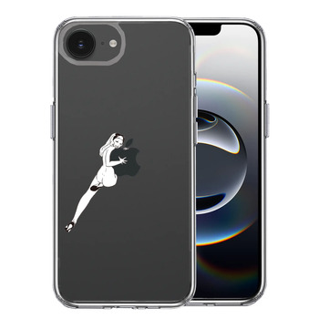 iPhone17e iPhone16e ケース クリア セクシーレディー 1 スマホケース 側面ソフト 背面ハード ハイブリッド 送料無料-0