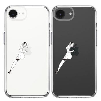 iPhone17e iPhone16e ケース クリア セクシーレディー 1 スマホケース 側面ソフト 背面ハード ハイブリッド 送料無料-1