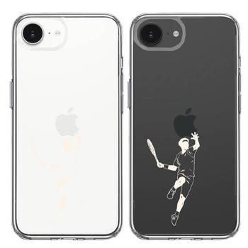 iPhone17e iPhone16e ケース クリア テニス ホワイト スマホケース 側面ソフト 背面ハード ハイブリッド  送料無料-1