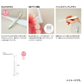 リッチェル トライ つよもち仕上げブラシ 2本入 5セット 送料無料-3