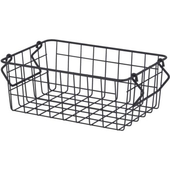 スタッキング ワイヤーバスケット 26x18x10 ×6個セット 送料無料-10
