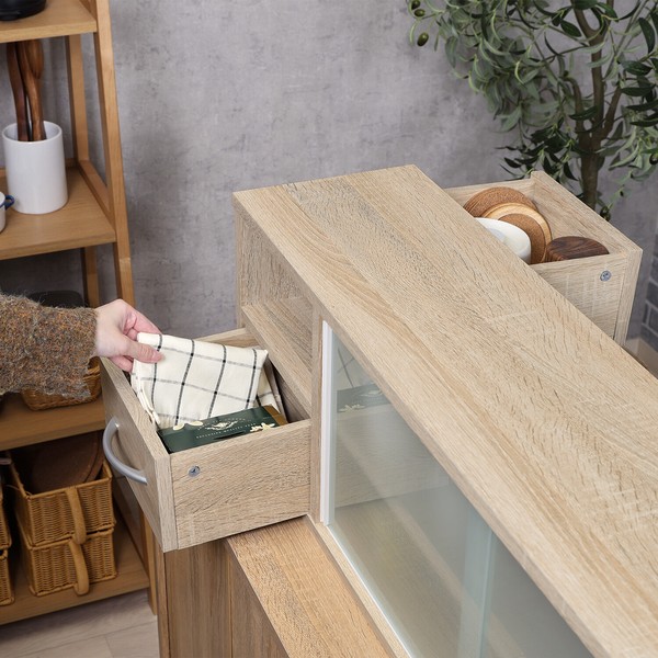 カウンター上収納ラック 90幅 2色展開 送料無料-3