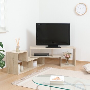 L字型伸縮TVボード 2色展開 送料無料-4
