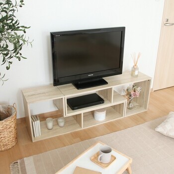 L字型伸縮TVボード 2色展開 送料無料-6