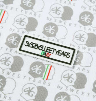 大きいサイズ SY32 by SWEET YEARS グラフィック半袖ポロシャツ 3L 4L 5L 6L ホワイト ラッピング可 送料無料 即日発送-3