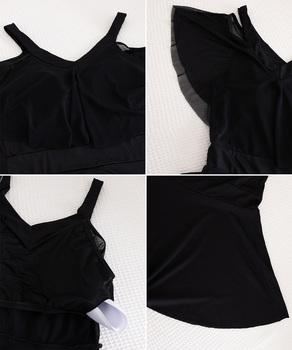 オフショルワンピース水着ショートパンツ付 送料無料 即日発送-8