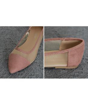 チュールパンプス バレエパンプス 夏靴 送料無料 即日発送-9