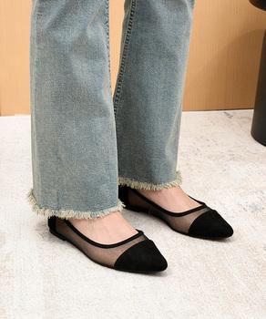 チュールパンプス バレエパンプス 夏靴 送料無料 即日発送-7