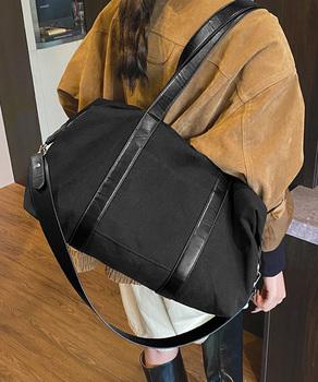ボストンバッグ レザー切り替えショルダー 送料無料 即日発送-2