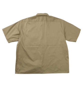 大きいサイズ DICKIES 1574オリジナル半袖ワークシャツ 3L 4L 5L カーキ ラッピング可 送料無料 即日発送-1