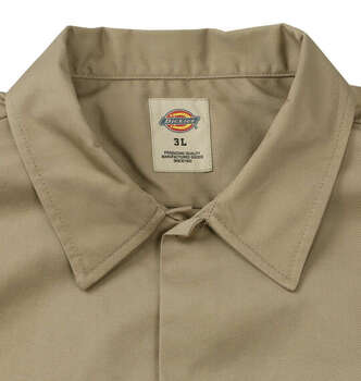大きいサイズ DICKIES 1574オリジナル半袖ワークシャツ 3L 4L 5L カーキ ラッピング可 送料無料 即日発送-3