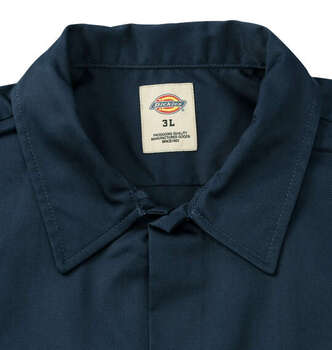 大きいサイズ DICKIES 1574オリジナル半袖ワークシャツ 3L 4L 5L ダークネイビー ラッピング可 送料無料 即日発送-3