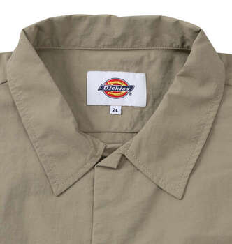 大きいサイズ DICKIES ナイロンタッサー半袖ワークシャツ 2L 3L 4L 5L カーキ ラッピング可 送料無料 即日発送-3
