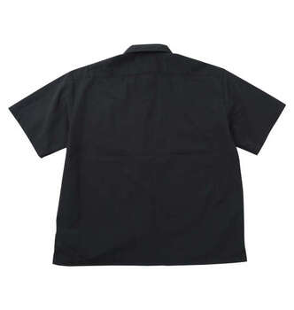 大きいサイズ DICKIES ナイロンタッサー半袖ワークシャツ 2L 3L 4L 5L ブラック ラッピング可 送料無料 即日発送-1