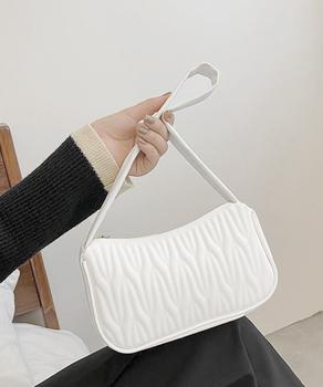 ハンドバッグ PUレザー キルティング風 送料無料 即日発送-4