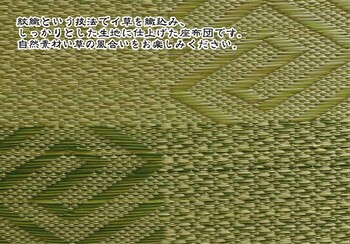 純国産 織込千鳥 い草座布団 約55×55cm×2P 同色2枚組 五風 送料無料-7