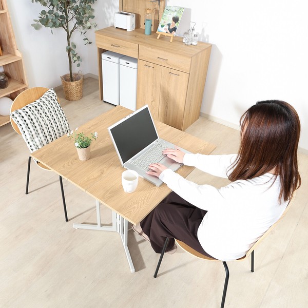 両バタマルチテーブルW80 ターニップ 送料無料-4