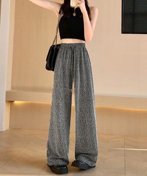 キラキラパンツ ワイドパンツ 美脚 送料無料 即日発送-2